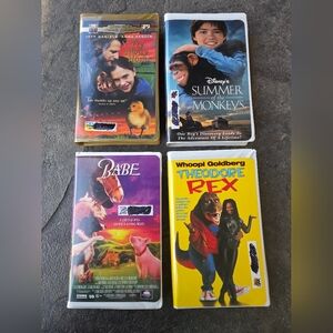 Set of 4 VHS Movies- Family Collection